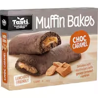 tasti muffin bakes cake bars choc caramel