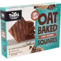 tasti oat bars choc brownie baked squares