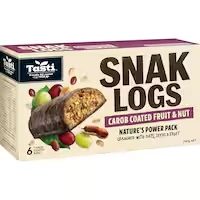 tasti muesli bars carob fruit & nut snak log