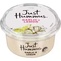 just hummus with garlic & lemon
