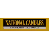 national candles white table