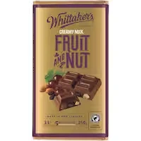 whittakers chocolate fruit & nut