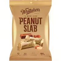 whittakers chocolate sharepack peanut slab 180g