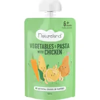 natureland baby food chicken pasta & veges