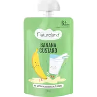 natureland baby food banana custard