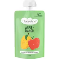 natureland baby food mango & apple