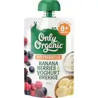 only organic stage 3 baby food banana berries & yoghurt