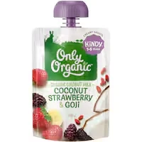 only organic kindy kids meal strawberry goji smoothie