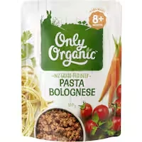 only organic stage 2 baby food pasta bolognese