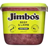 jimbo's chilled dog food beef & lamb