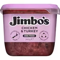 jimbos chilled dog food chicken & turkey