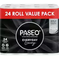 paseo luxury toilet paper 24pk 3 ply value pack