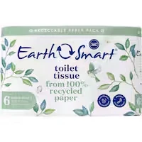 earthsmart toilet paper 6pk 2ply long roll