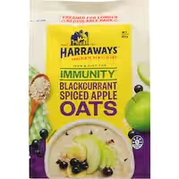 harraways immunity oats blackcurrant spiced apple