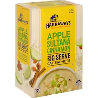 harraways big serve oat sachets apple sultana cinnamon