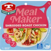 tegel meal maker free range shredded roast chicken