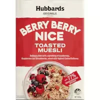 hubbards berry berry nice muesli toasted