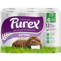 purex toilet paper 12pk unscented 2ply