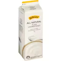 de winkel natural yoghurt carton plain unsweetened