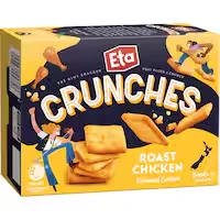eta crunches crackers roast chicken