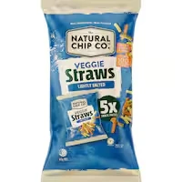 the natural chip company corn snacks veggie straws salted 65g