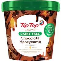 tip top crave frozen dessert choc honeycomb dairy free