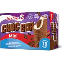 tip top choc bar ice cream on stick mini