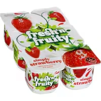 fresh n fruity yoghurt 6pk strawberry