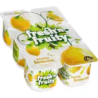 fresh n fruity yoghurt 6pk lemon