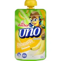 anchor uno yoghurt pouch smooth banana squeezie