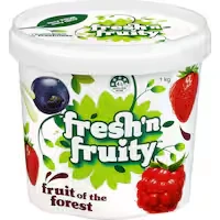 fresh n fruity yoghurt tub fruit of the forest