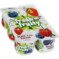 fresh n fruity yoghurt 6pk fruit of the forest