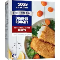 sealord fish fillets crumbed orange roughy 320g