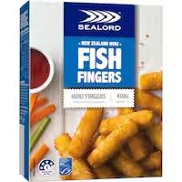 sealord fish fingers classic crumbed hoki 400g