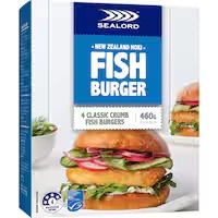 sealord fish burgers classic crumbed