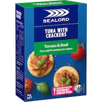sealord tuna & crackers tomato & basil