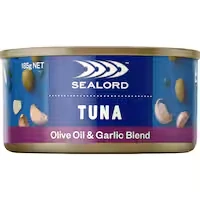 SEALORD TUNA OLIVE OIL & GARLIC 185GM
