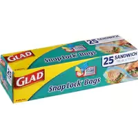 glad snap lock bags sandwich