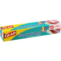 glad snap lock storage bags large
