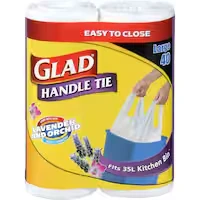 glad kitchen tidy bags handle tie large