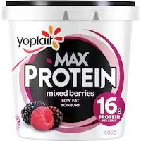 yoplait max protein yoghurt tub mixed berries