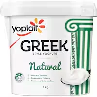 yoplait yoghurt tub greek style natural