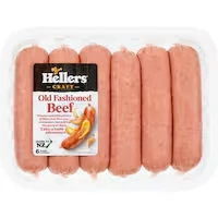 hellers sausages old fashioned beef