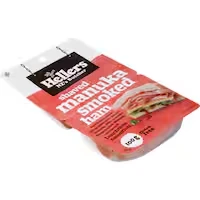 hellers ham shaved manuka smoked leg
