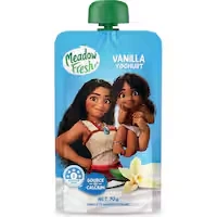 meadow fresh disney yoghurt pouch vanilla