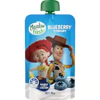 meadow fresh disney yoghurt pouch blueberry