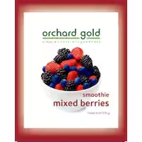 orchard gold smoothie frozen mixed berries