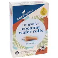 ceres organics coconut wafer rolls original