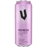 v refresh energy drink blackcurrant yuzu