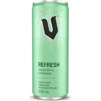 v sugar free energy drink refresh green apple lemonade